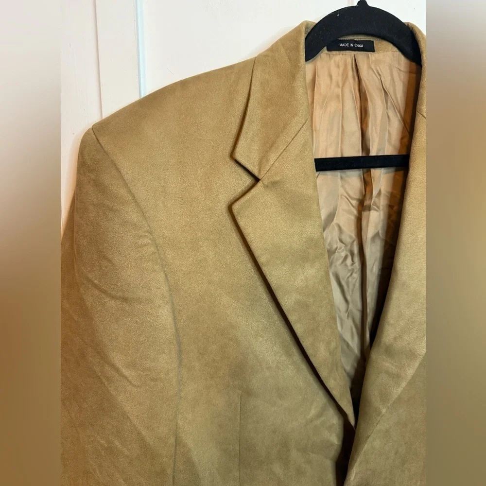 Michael Michael Kors Tan Faux Suede Sports Coat